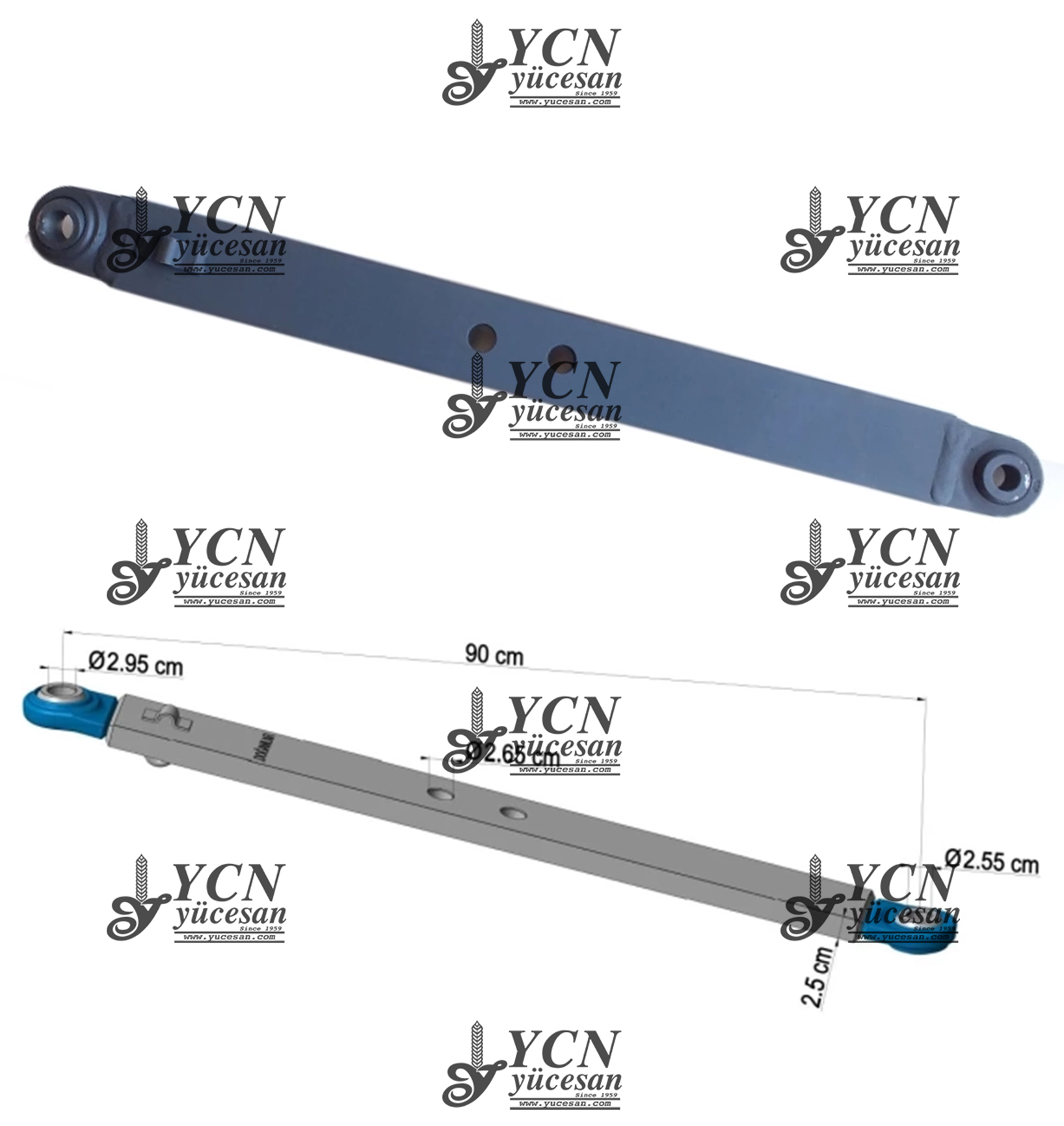 HİDROLİK YAN ÇEKİ KOLU (100=28X25)(LAMA 25MM)