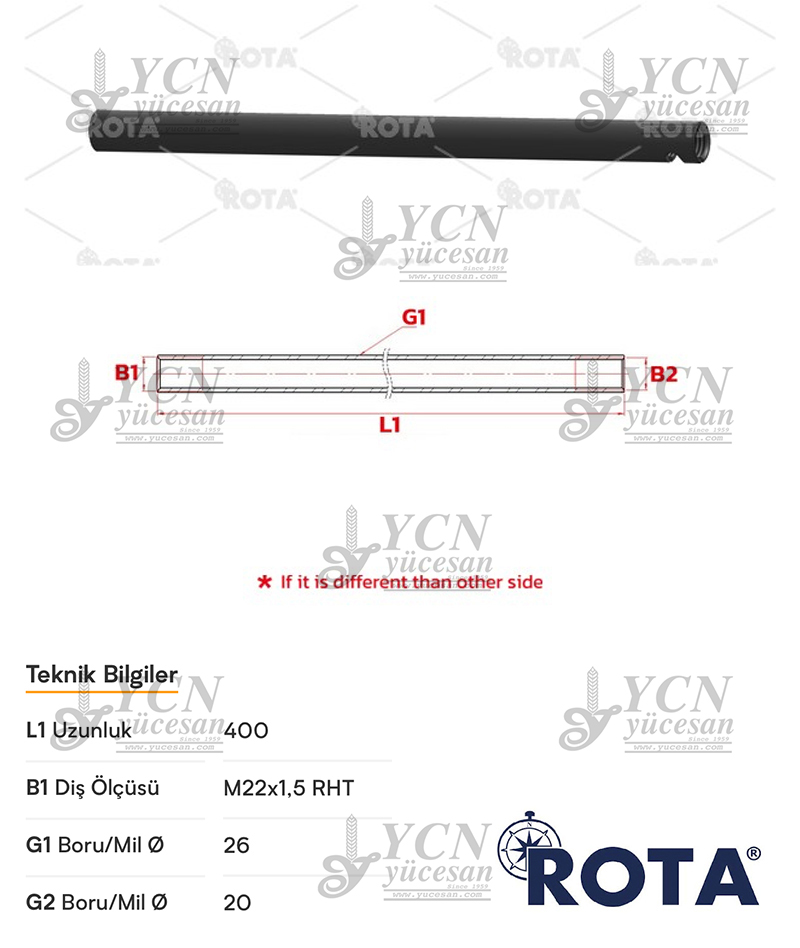 ROT BORUSU KALIN DİŞ YM.