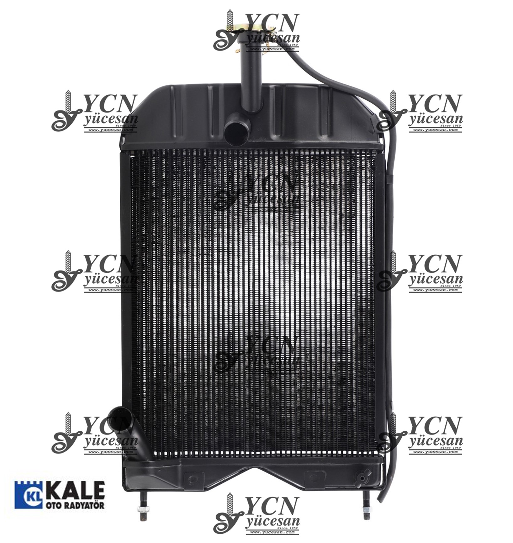Trapezoid Radiator RADIATOR COPPER -3 ROWS TRAPEZOID - Yucesan Tractor