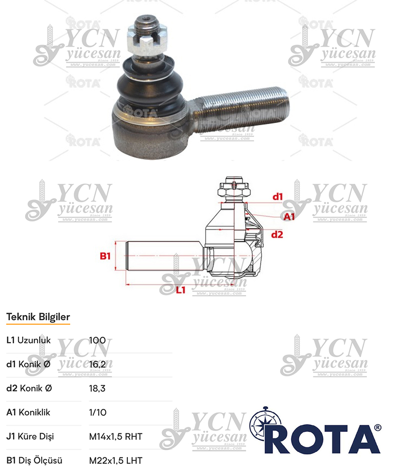 HİDR.DİREKSİYON SABİT ROT BAŞI