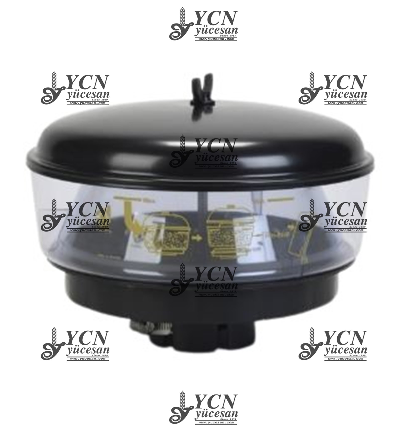 HAVA FİLTRE  BACASI CAMLI BORUSUZ PLASTİK 114 MM
