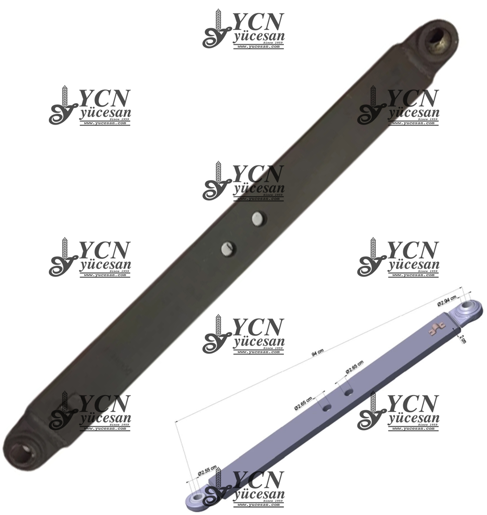 HİDROLİK YAN ÇEKİ KOLU (110CM)(2 UCU BÜYÜK)