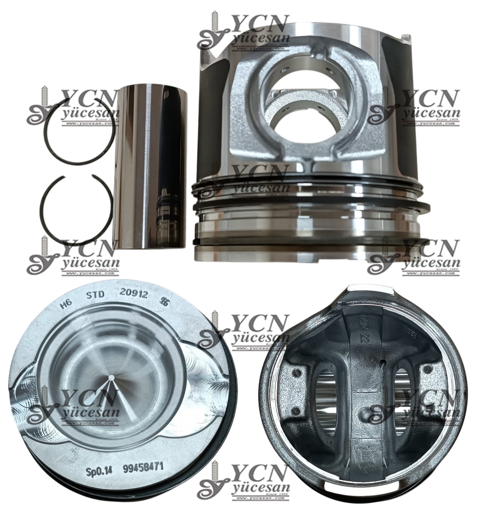 PİSTON SEGMANLI 104MM (58mm HÜCRE)