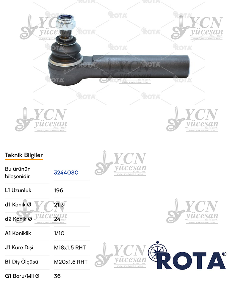 DİŞİ ROT BAŞI  (HEMA)(BÜYÜK TİP)