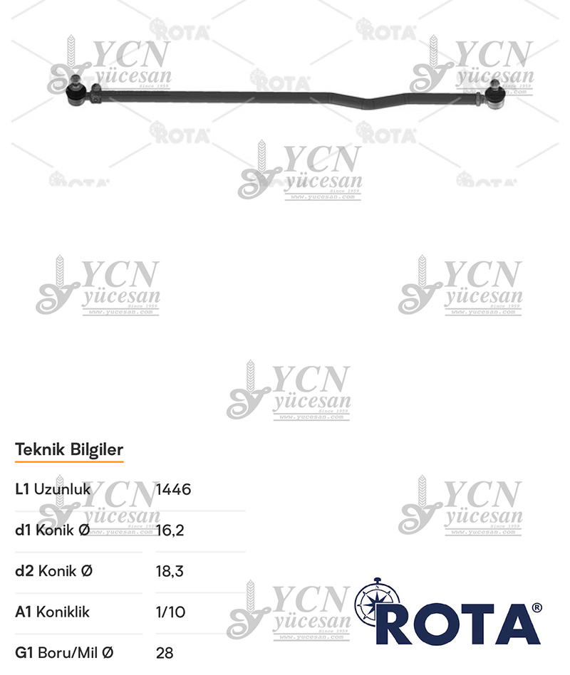 ENLEM ROT KOMPLE (EĞİK-DİNGİL ALTI)
