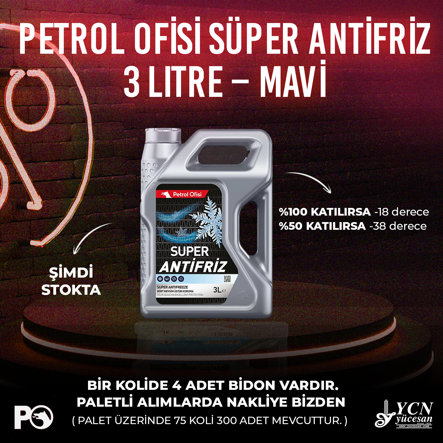PETROL OFİSİ SÜPER ANTİFRİZ 3 LİTRE