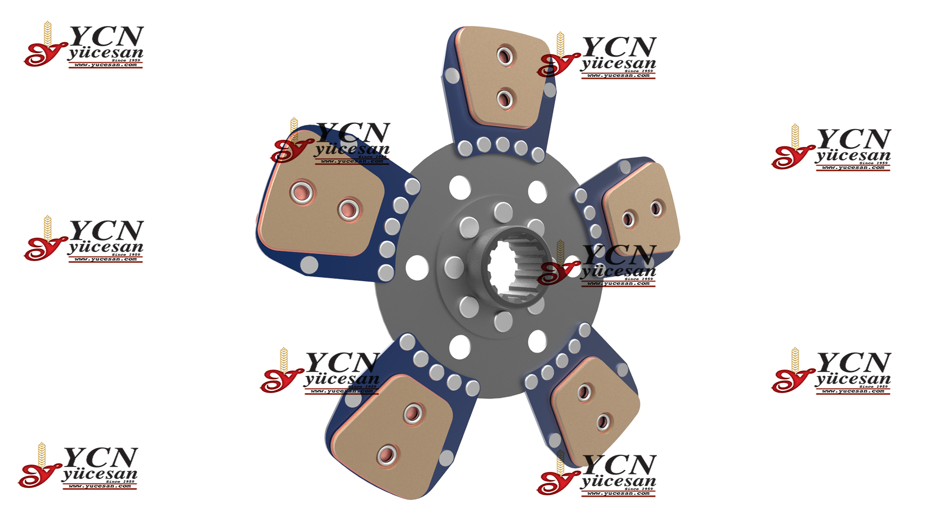DEBRİYAJ DİSKİ (BRONZ 5 PAD) 14 DİŞ (YAYSIZ)