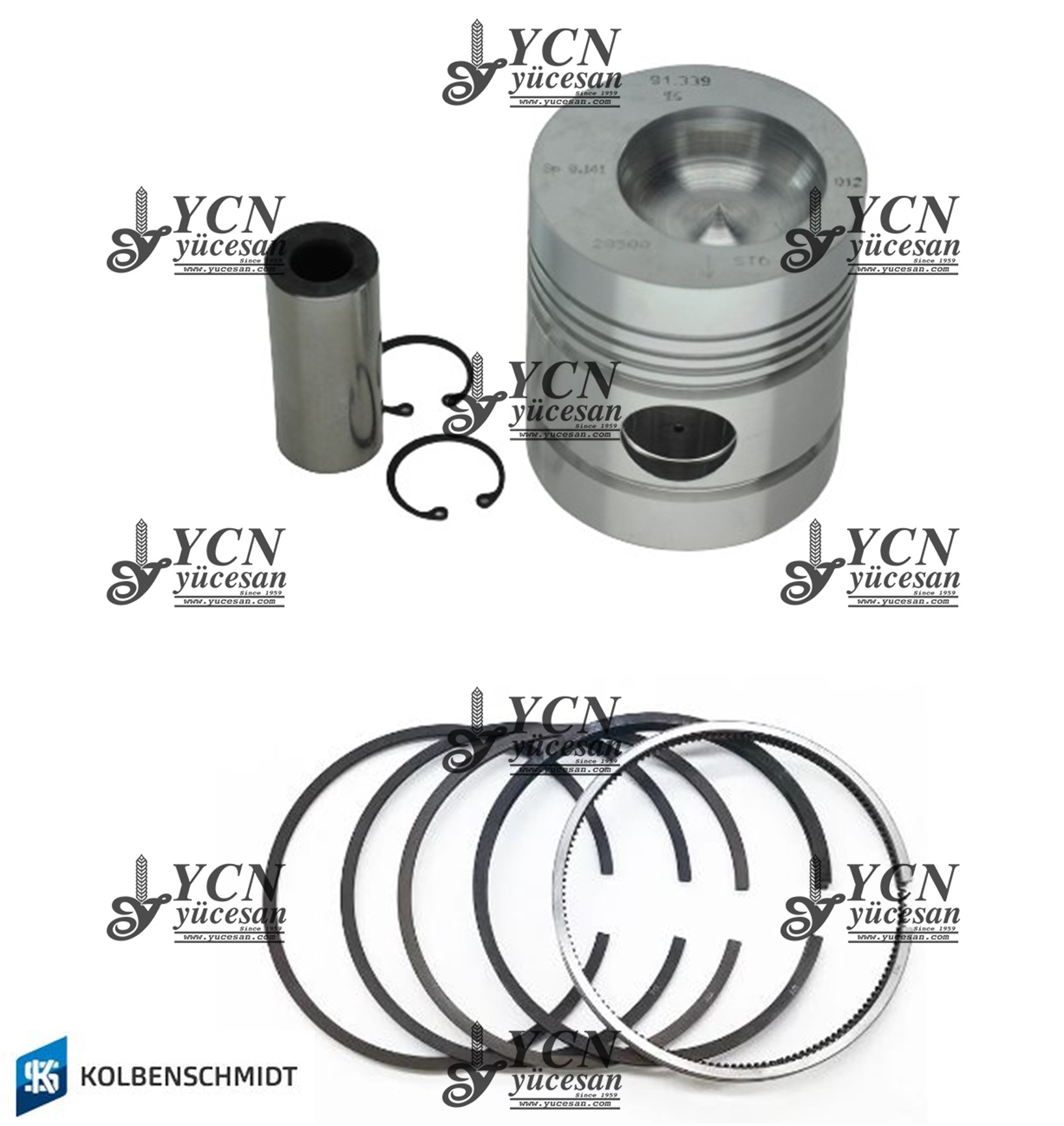 PİSTON SEKMANLI 5 KANAL Ø;91,49 MM